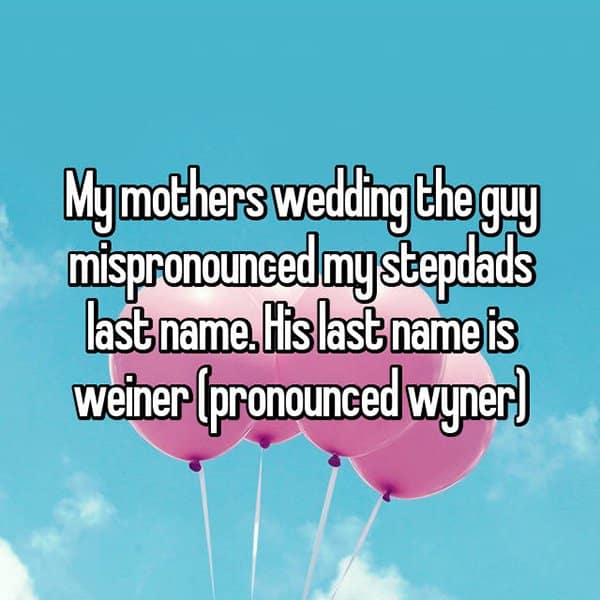 Awkward Wedding Incidents wyner