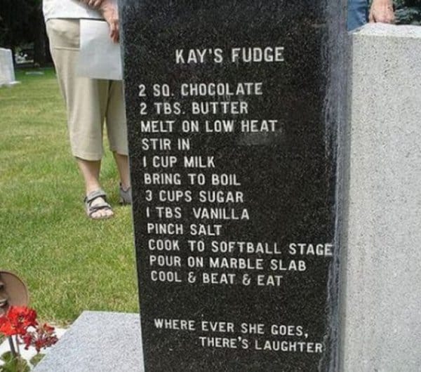 Brilliant Tombstones kays fudge