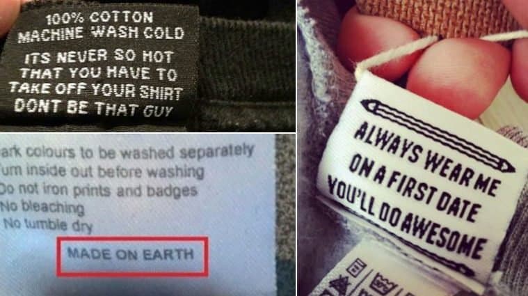 Clothes Tags That Were Funny