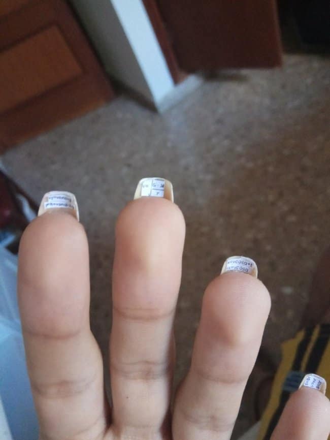 Genius People cheat sheet nails