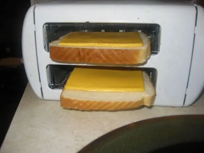 Genius People toaster on its side