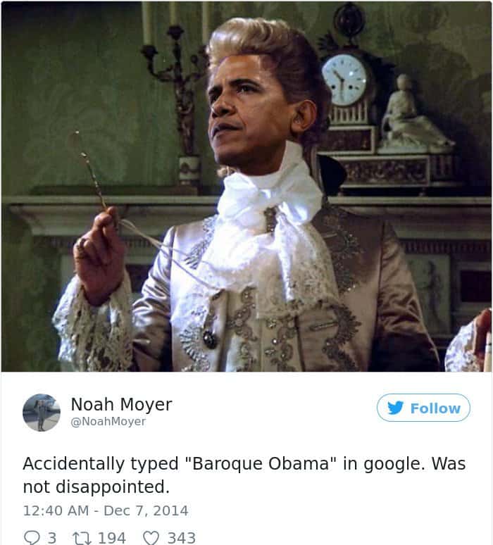 Googled The Wrong Thing baroque obama