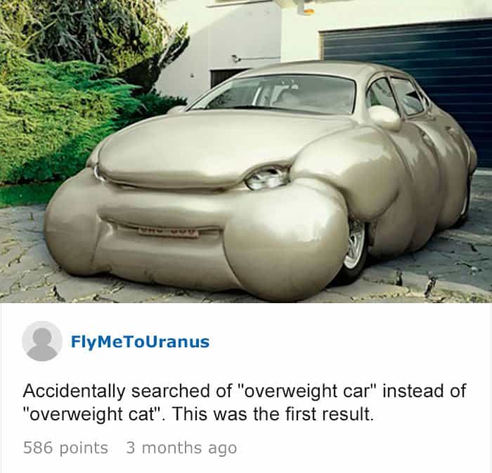 Googled The Wrong Thing overweight car