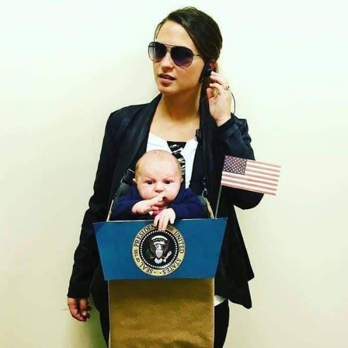 Halloween Costume Ideas For Parents With Baby Carriers mr president
