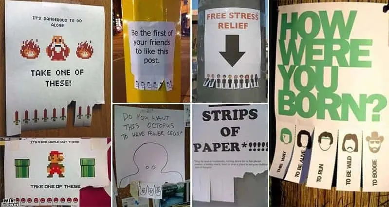 Hilarious And Absolutely Useless Take One Flyers
