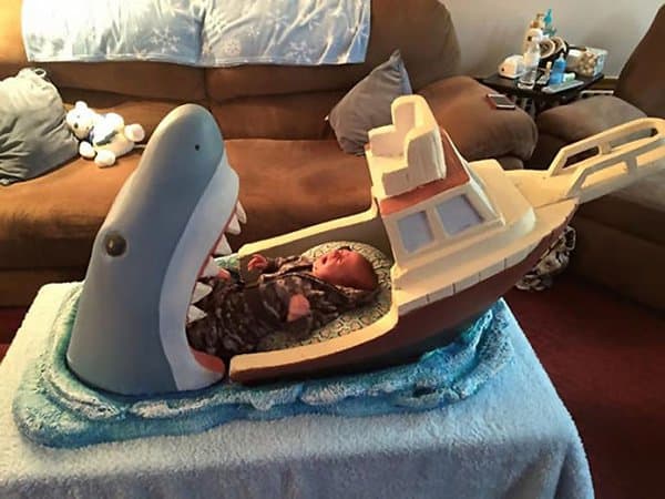 Hilarious Uncles jaws inspired crib