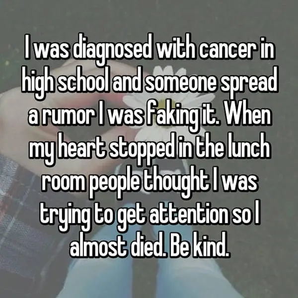 Horrible Rumors faked cancer
