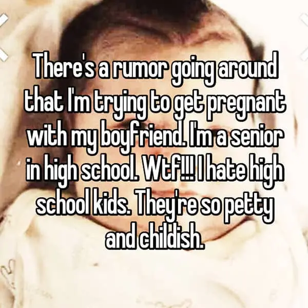 Horrible Rumors trying to get pregnant