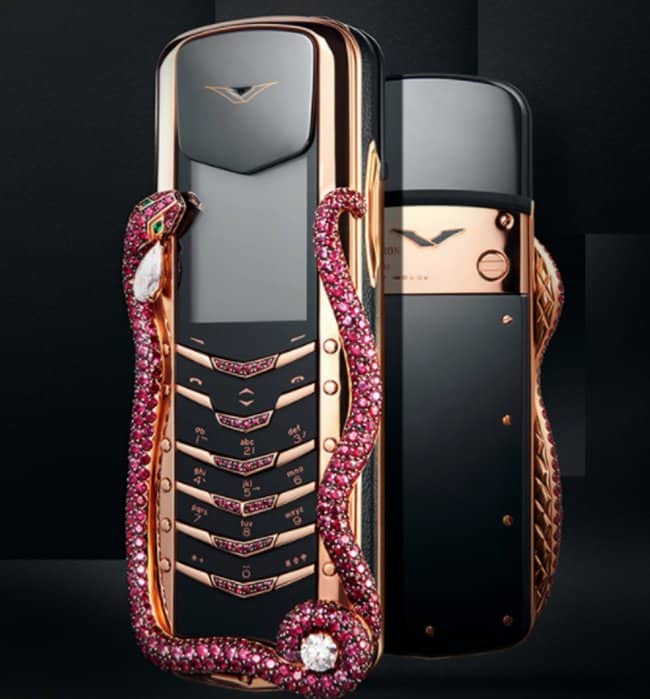 Outrageously Expensive Items cell phone with rubies