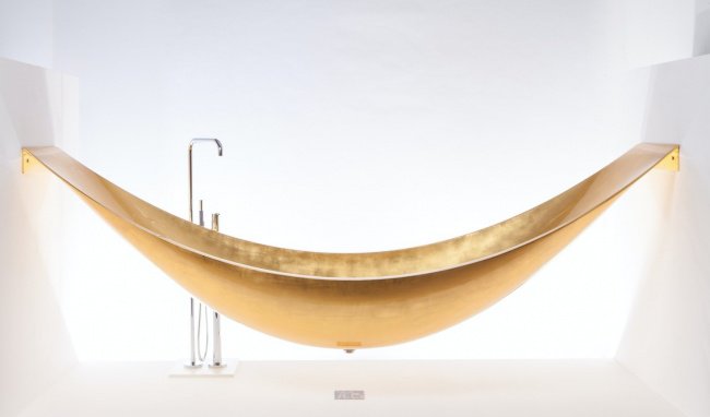 Outrageously Expensive Items gilded hammock bathtub