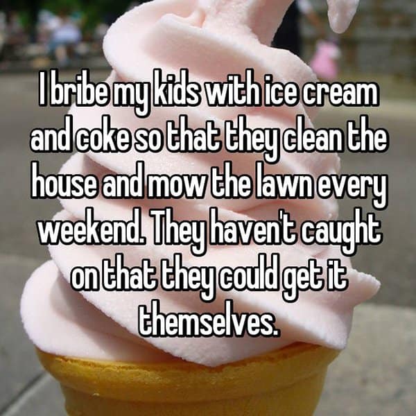Parents Confess The Bribes They Use ice cream and coke