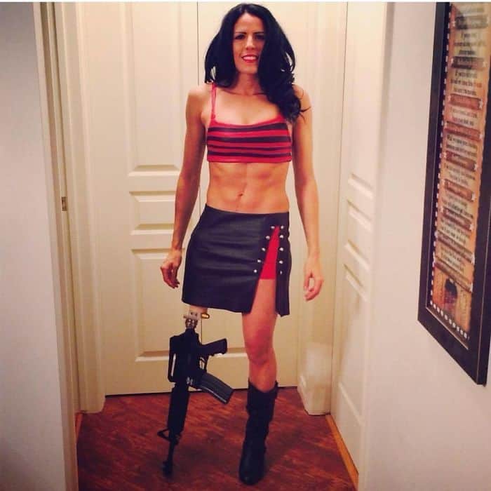 People With Disabilities Won Halloween death proof gun leg girl