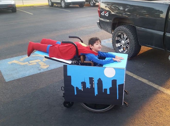 People With Disabilities Won Halloween superman costume