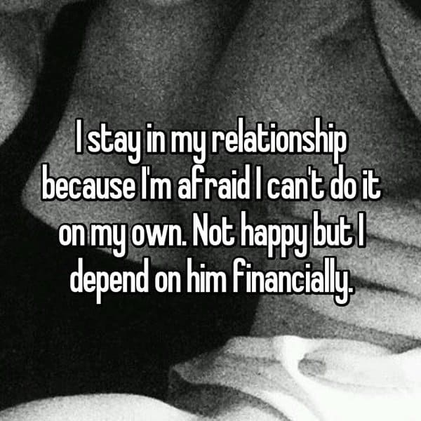 Relationship Doubts financially