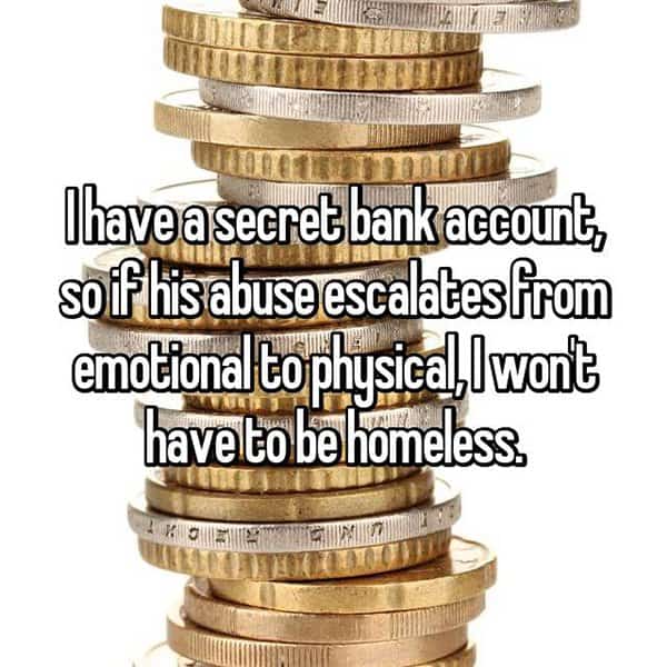 Secret Bank Accounts homeless