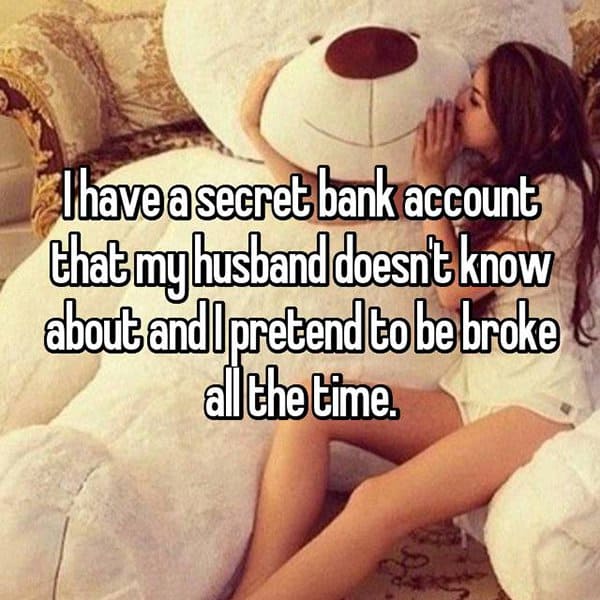 Secret Bank Accounts pretend to be broke