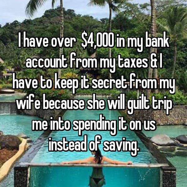 Secret Bank Accounts saving