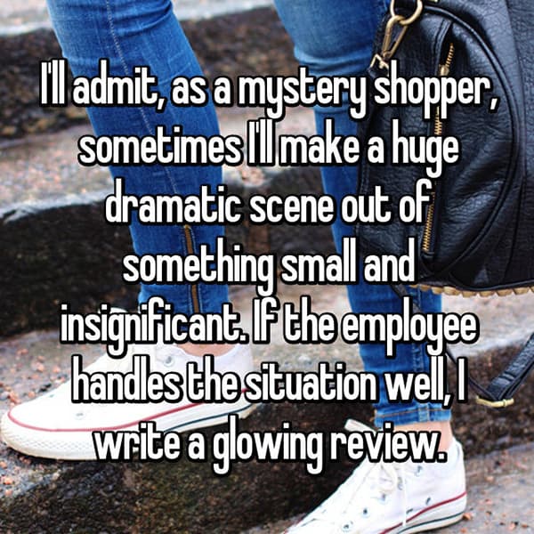 Secret Shoppers dramatic scene