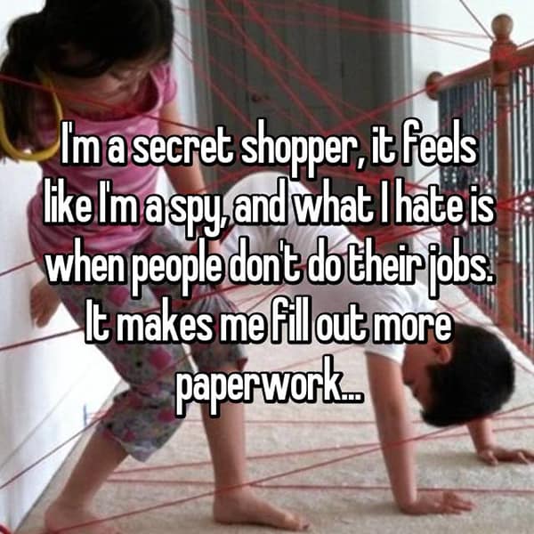 Secret Shoppers feel like a spy