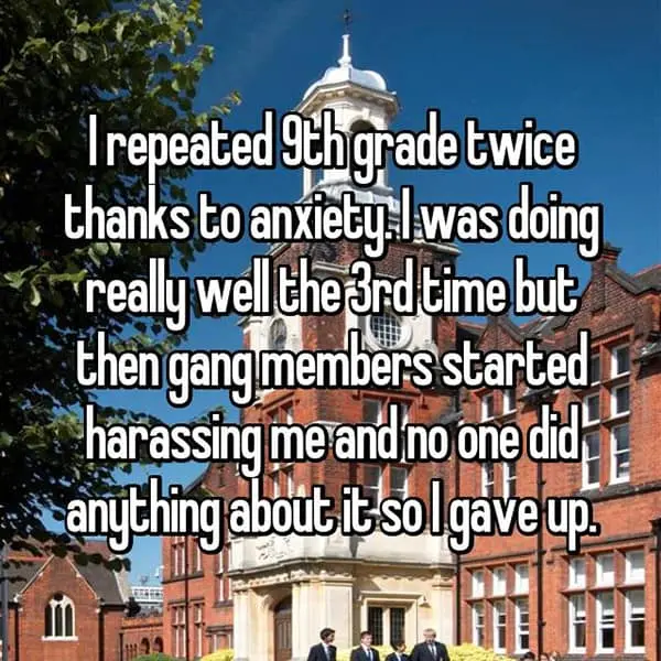 Students Who Repeated A Grade anxiety