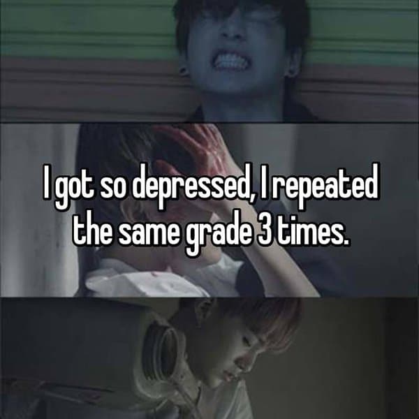 Students Who Repeated A Grade depressed