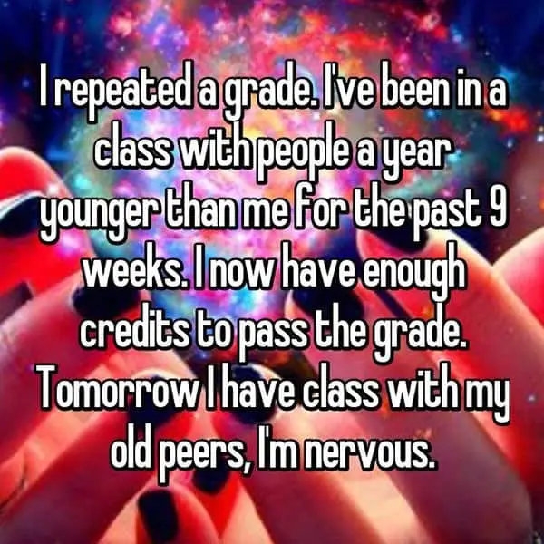 Students Who Repeated A Grade old peers