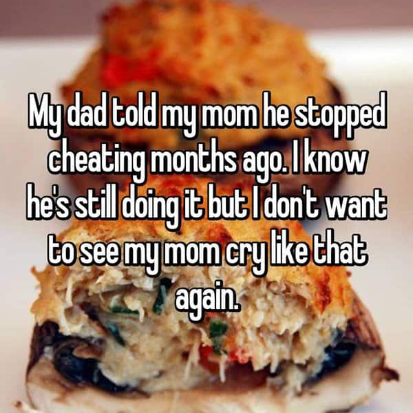 The Meanest Things Dads Have Said stopped cheating