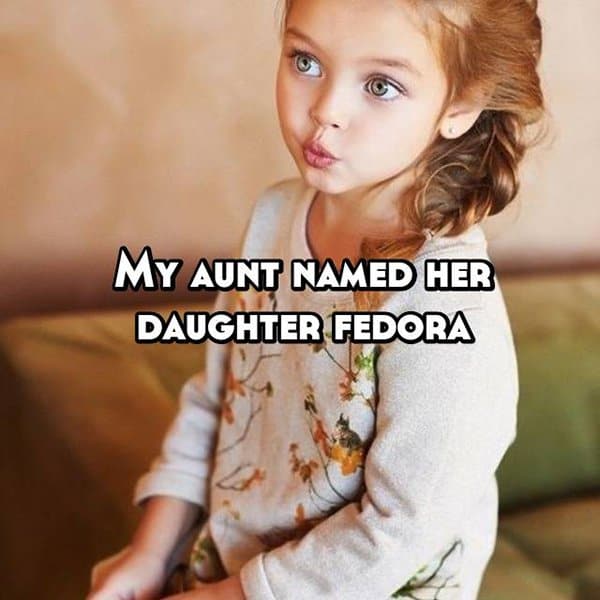 The Worst Baby Names fedora