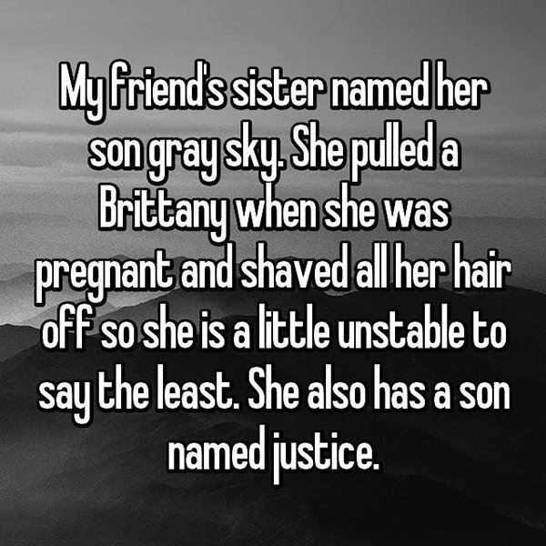 The Worst Baby Names gray sky