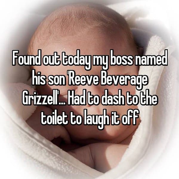 The Worst Baby Names reeve beverage