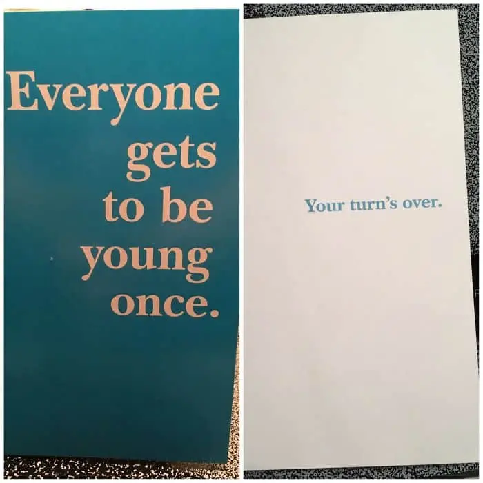 Unexpected Greetings Cards everyone gets to be young