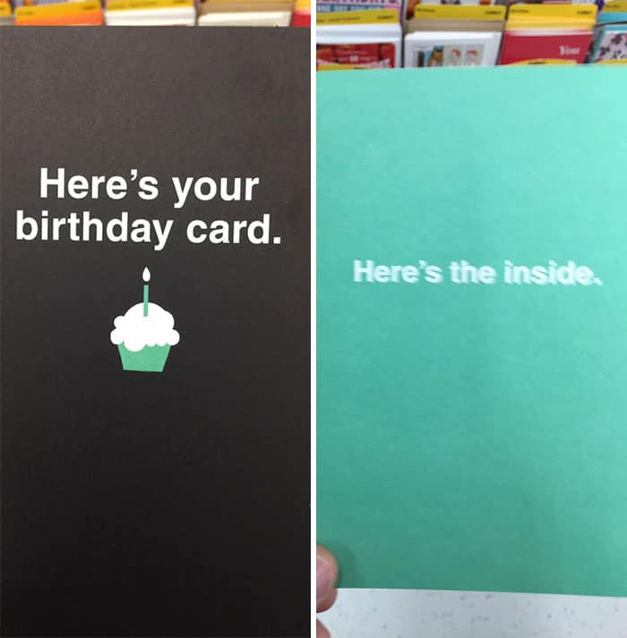 Unexpected Greetings Cards heres your card