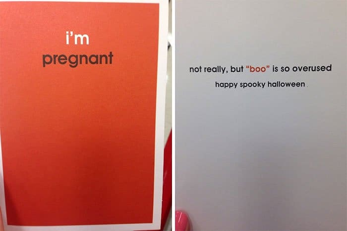 Unexpected Greetings Cards im pregnant