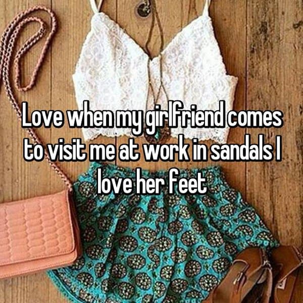 Weird Things Guys Love About Their Girlfriends love her feet