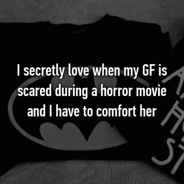 Weird Things Guys Love About Their Girlfriends scared horror movie