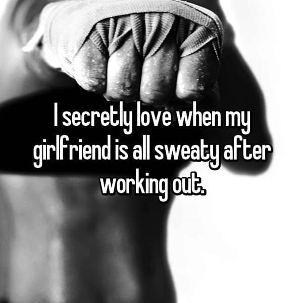 Weird Things Guys Love About Their Girlfriends sweaty