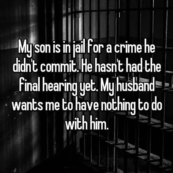 What It's Like To Have A Child In Jail crime he didnt commit