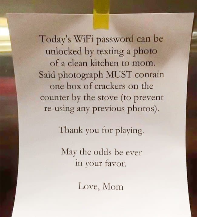 Why Moms Are The Best wifi password