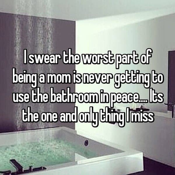 Worst Things About Being A Parent bathroom in peace