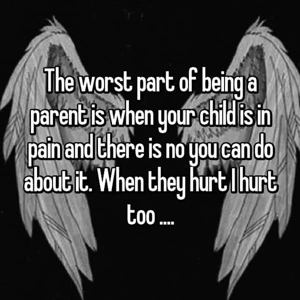 Worst Things About Being A Parent child in pain