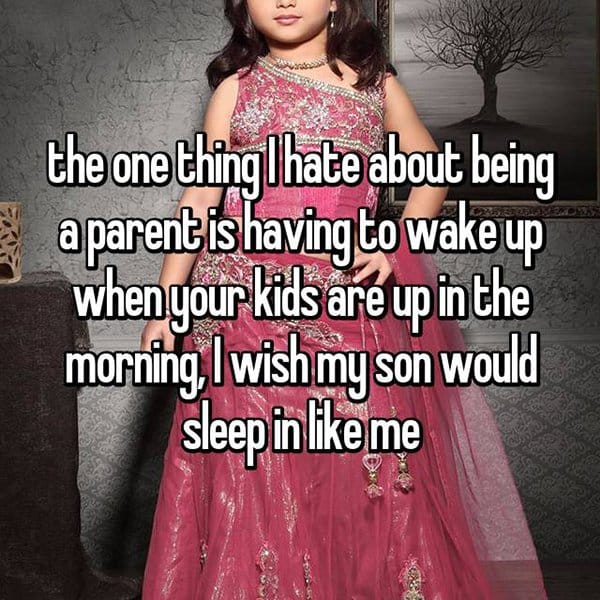 Worst Things About Being A Parent sleep in