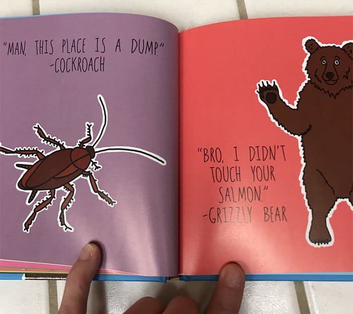 grandma buys Hilariously Shocking Adult Book cockroach grizzly bear