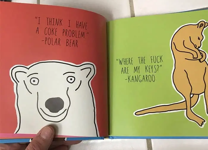 grandma buys Hilariously Shocking Adult Book polar bear kangaroo