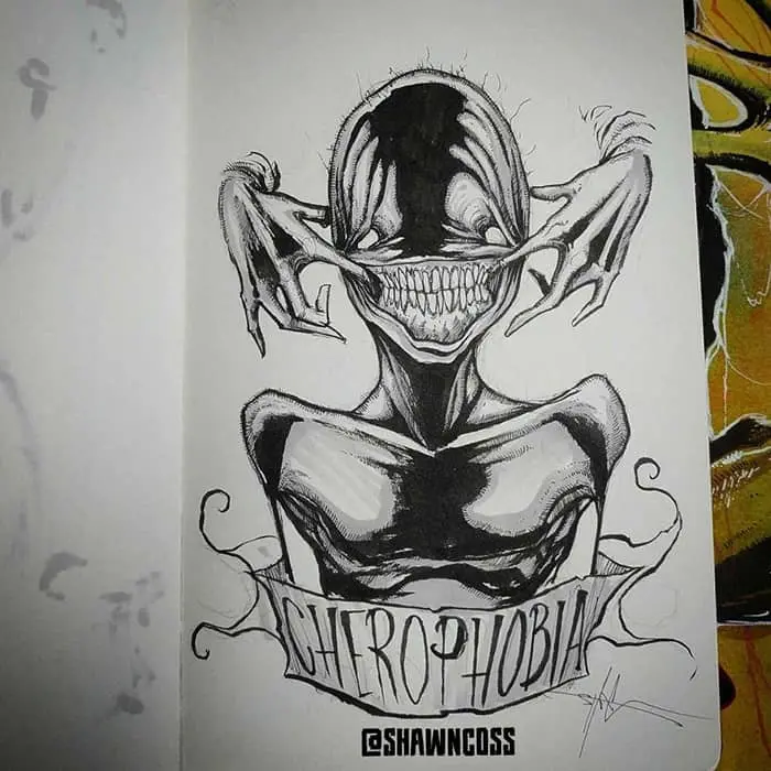 shawn coss Illustrated Phobias cherophobia