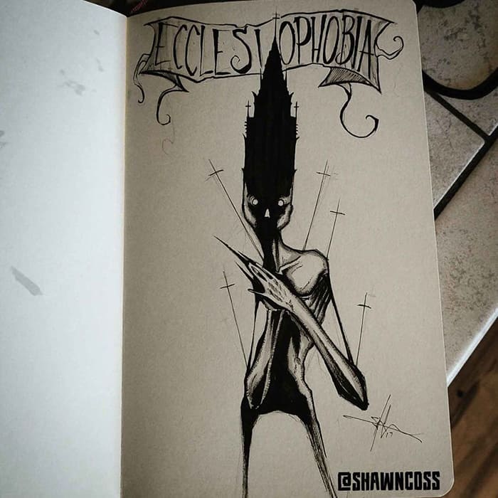 shawn coss Illustrated Phobias ecclesiophobia