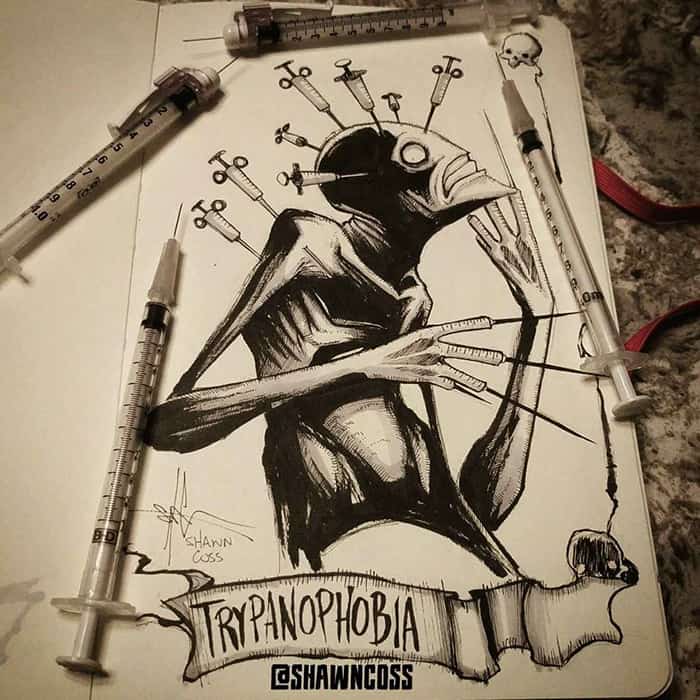 shawn coss Illustrated Phobias trypanophobia