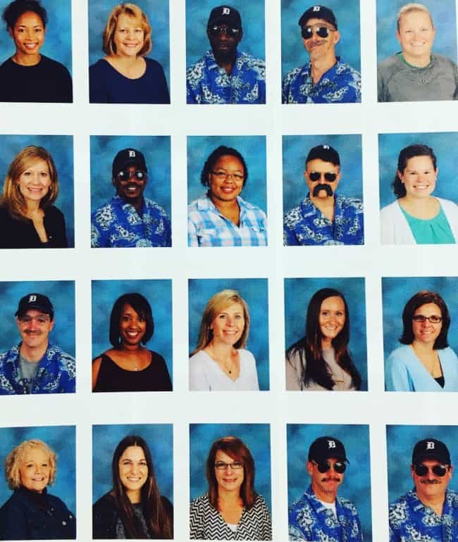 Awesome Teachers magnum pi picture day