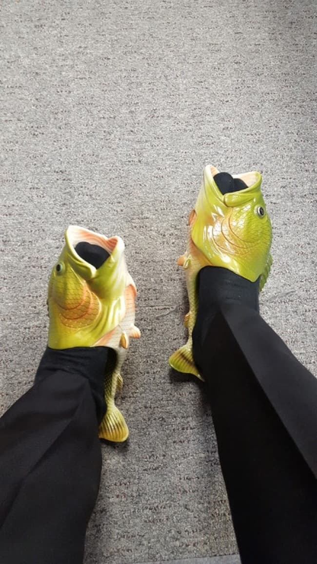 Bizarre Clothing Items fish shoes