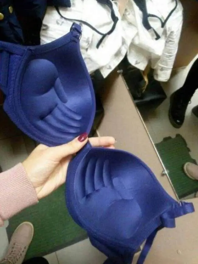 Bizarre Clothing Items hand push up bra