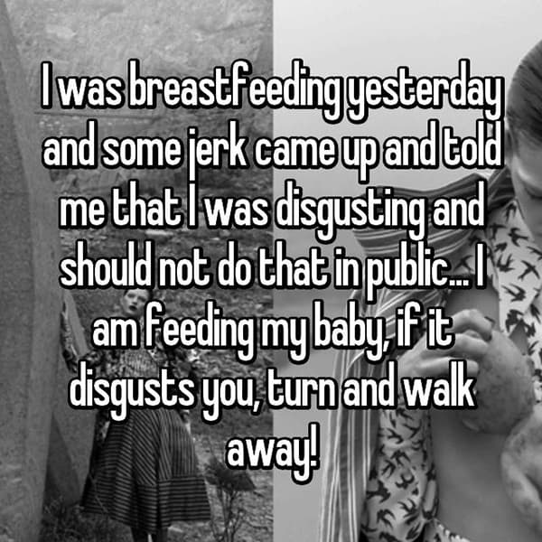Breastfeeding In Public walk away